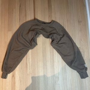 Brown arm warmers for fall